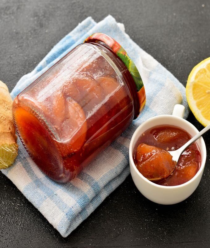 Как приготовить удивительное варенье из персиков с лимоном и имбирём