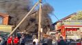 Видео ликвидации пожара на улице Селезнева в Новосибирске