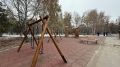 Новый детский городок в сквере Сибиряков-Гвардейцев