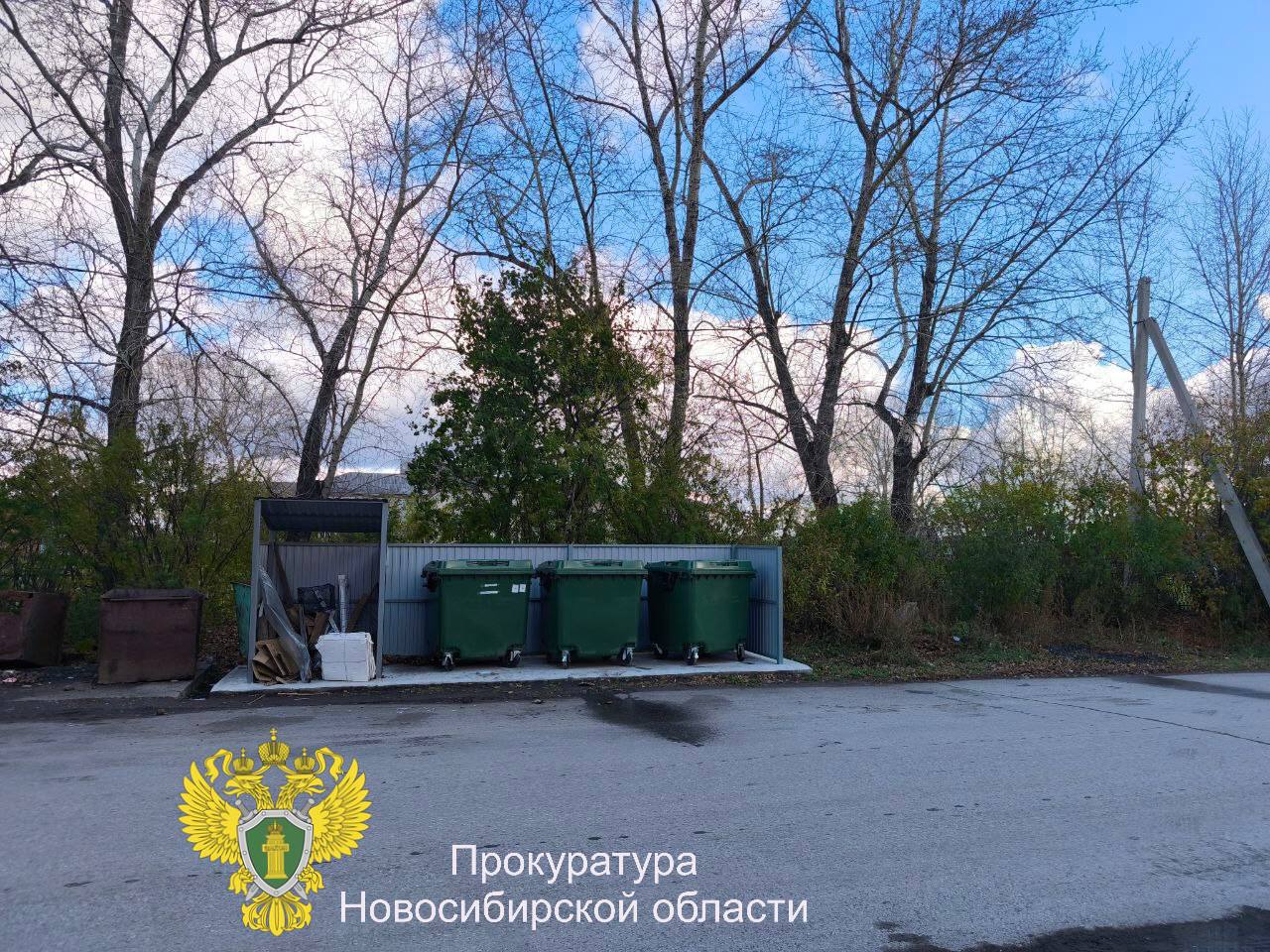 После вмешательства прокуратуры обустроены места для сбора твердых коммунальных отходов