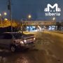"Тойота" протаранила машину полицейских, приехавших на место аварии с "Геликом" в Новосибирске