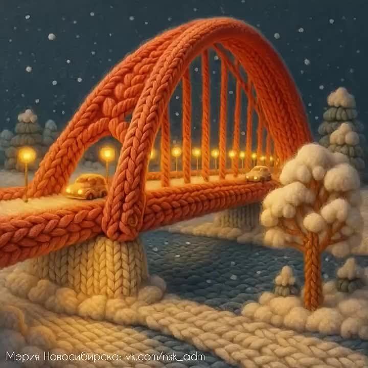 Новогодний Новосибирск по версии ИИ