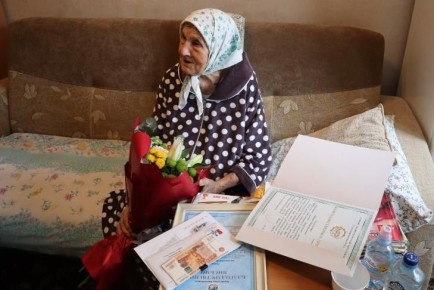 Ветеран труда отметила 100-летний юбилей в Новосибирске