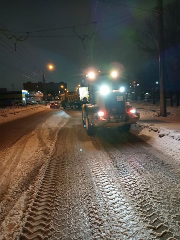Уборка городской улично-дорожной сети в условиях перепада температур