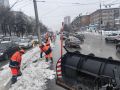 ДЭУ продолжают работы по расчистке города от снега