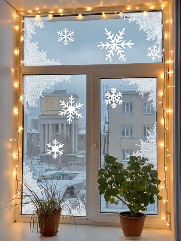 Ящик мандаринов подарят «Новосибирские новости» за лучшее новогоднее окно