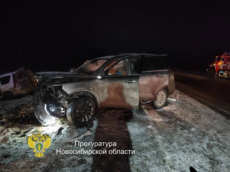 Татарской межрайонной прокуратурой организована проверка по факту ДТП, в результате которого погибли два человека и трое пострадали