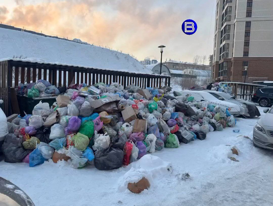 Снова мусорный коллапс. . Настоящие горы мусора выросли ЖК «Чкалов» на улице Светлановской в Новосибирске Снова мусорный коллапс. . Настоящие горы мусора выросли ЖК «Чкалов» на улице Светлановской в Новосибирске