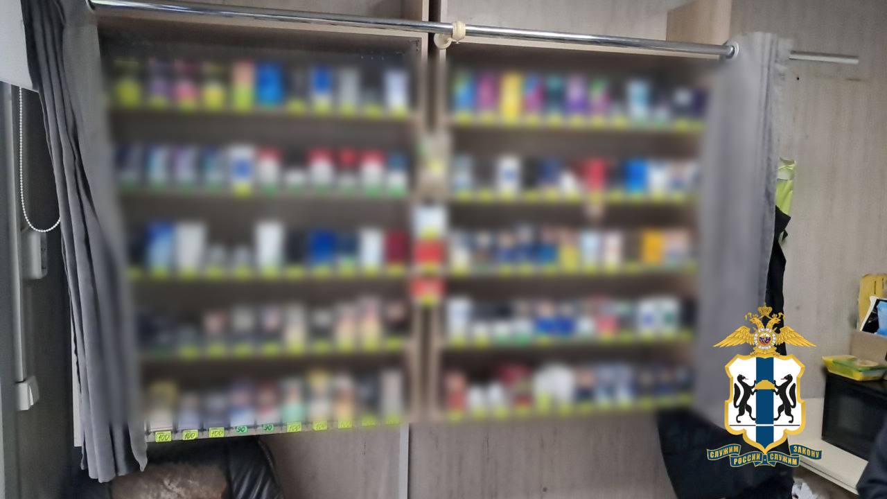 В Новосибирске полицейские пресекли реализацию контрафактной табачной продукции
