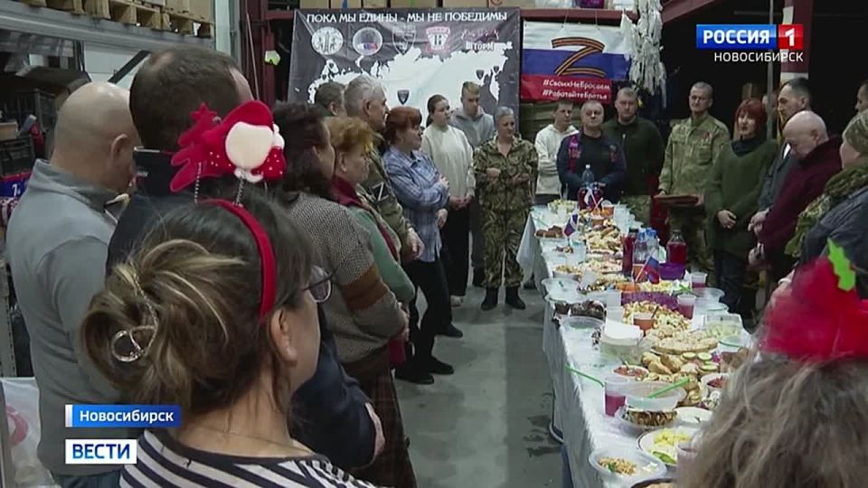 Непрерывная работа. Новый год на паллетах уже отметили волонтеры СВО в Новосибирске