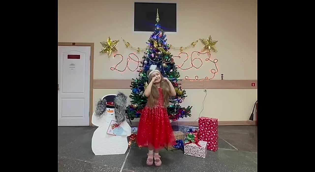 Новогодняя видеоткрытка устами ребенка!