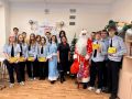 Полицейский Дед Мороз побывал в школе № 212 города Новосибирска