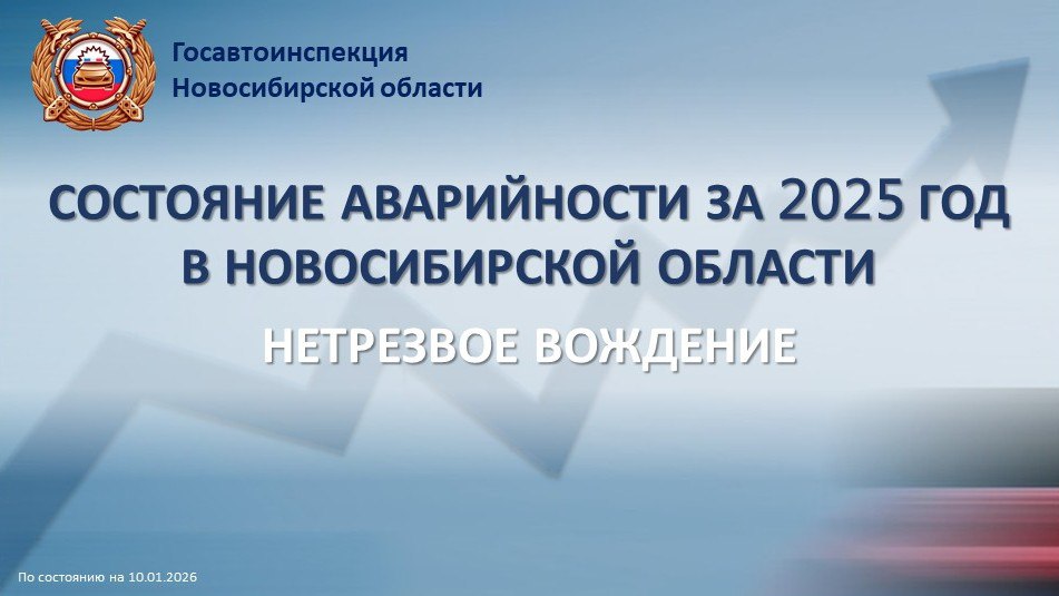 Госавтоинспекция Новосибирской области подвела итоги: Количество ДТП с участием водителей в нетрезвом состоянии в 2025 году