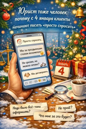 День, когда клиенты начинают все спрашивать: как январь влияет на юридическую практику