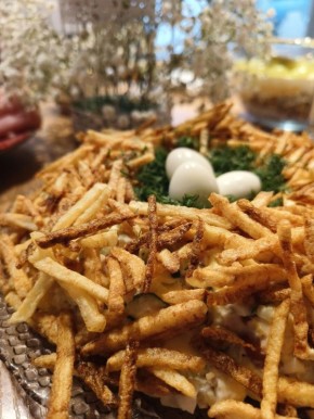 Салат Гнездо Глухаря: узор из памяти и нового вкуса