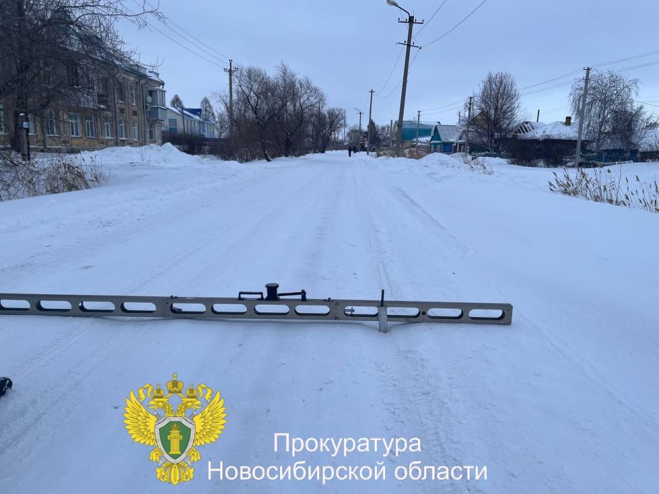 Благодаря вмешательству прокуратуры произведена уборка снега на дорогах города Барабинска Новосибирской области