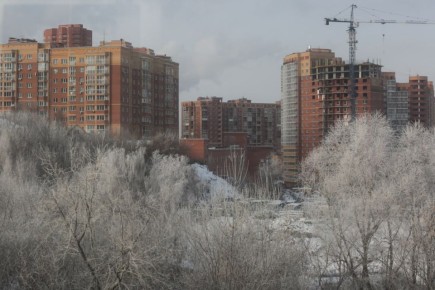 В Новосибирске потеплело, но вместе с циклоном пришёл снег