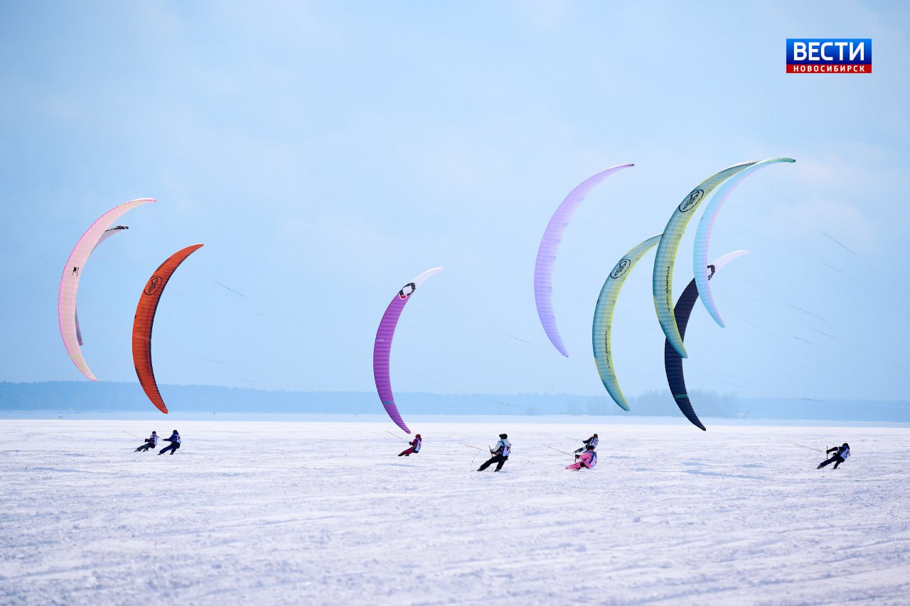 Под парусом по снегу. Новосибирские спортсмены-юниоры выиграли 3 золотые медали на Первенстве России по сноукайтингу