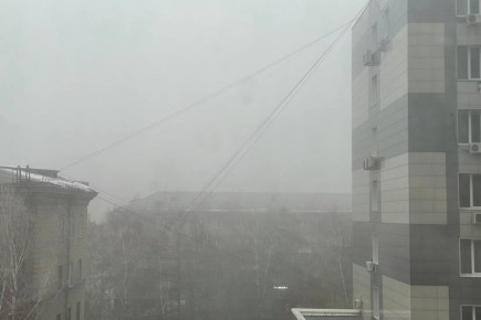 Утром Новосибирск накрыл густой туман
