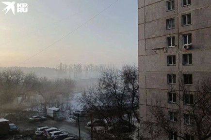 Утренний туман накрыл Новосибирск