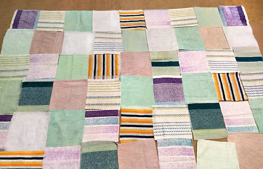 Как сделать уютную простыню из старых полотенец: шаг за шагом