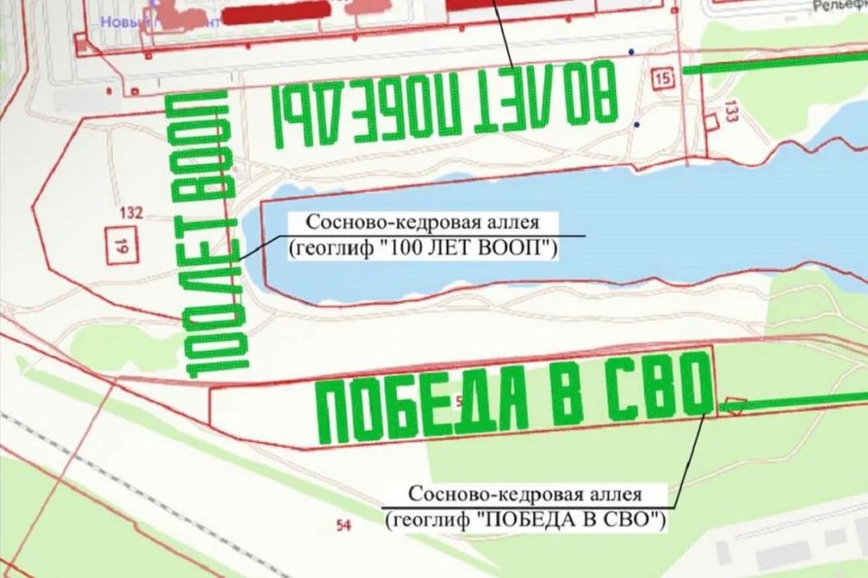 Геоглиф из 777 сосен высадят на берегу озера в Юго-Западном жилмассиве