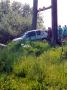Водитель компактного автомобиля переоценил возможности своего авто и попытался ночью пересечь Иню по пешеходному мосту на станции Льниха в Новосибирске