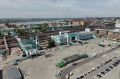 Торговый павильон разобрали на площади у вокзала