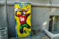 Маскотами новосибирских команд украсили технические шкафы в центре
