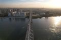 На Димитровском мосту приступают к укладке асфальта на центральной полосе