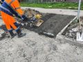 В Октябрьском районе благоустраивают пешеходные зоны