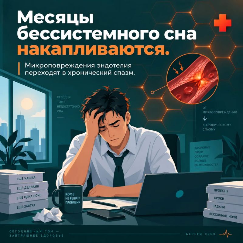 Почему кардиологи боятся ночных переработок сильнее, чем жирной еды? Почему кардиологи боятся ночных переработок сильнее, чем жирной еды?