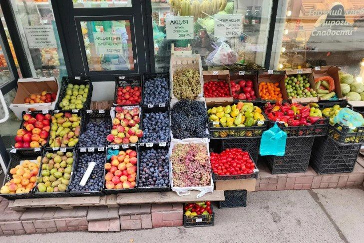 В Новосибирске мэрия изъяла более 1,1 тонны опасных овощей и фруктов у уличных торговцев во время рейдов в Октябрьском районе