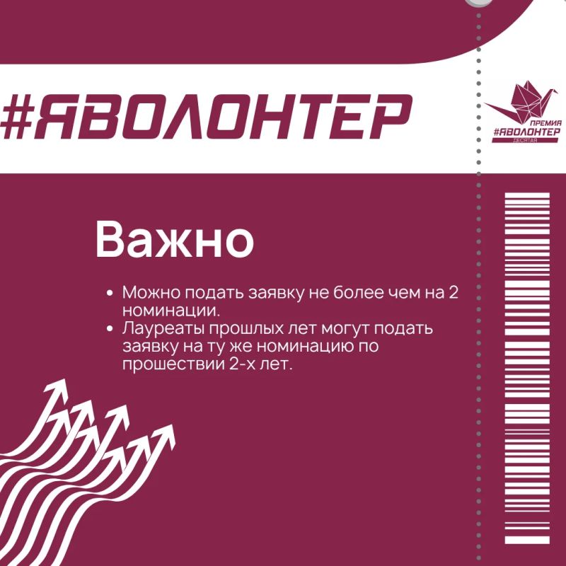 Премии «Я – волонтёр» – 10 лет! Премии «Я – волонтёр» – 10 лет!