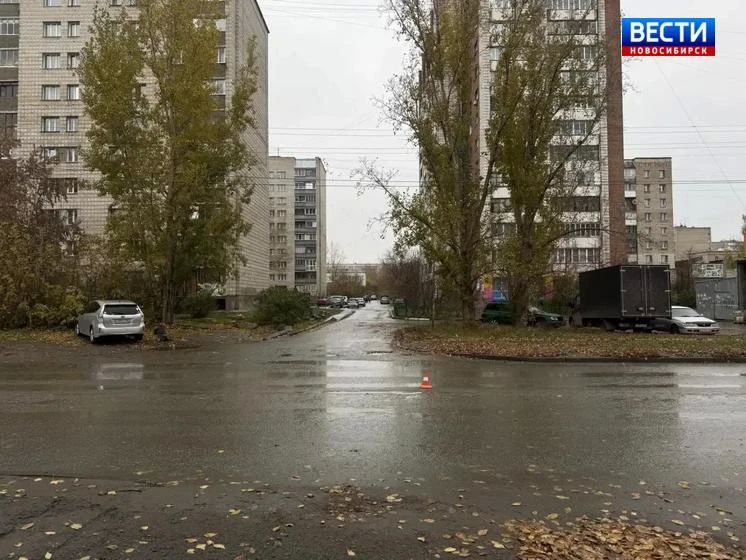 Неудачно перебежал дорогу. В Ленинском районе Новосибирска на улице Забалуева водитель Lixiang сбил пешехода, который перебегал дорогу слева направо по ходу движения машины